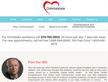 Tablet Screenshot of communicare.org